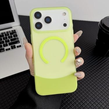 Imagem de SFDSUH Capa magnética para iPhone 16 Plus com carregamento sem fio e proteção contra impactos (para iPhone 16 Plus/Verde)