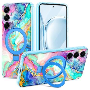 Imagem de Casehas Capa para Samsung Galaxy S25, [suporte magnético invisível] [compatível com MagSafe] [proteção contra quedas de grau militar] Capa protetora traseira fina e brilhante à prova de choque