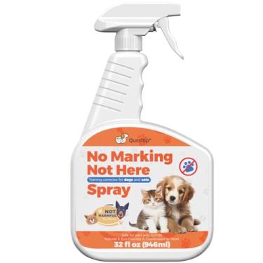 Imagem de Qucship Solução segura de 946 ml para impedir a marcação de cães em ambientes internos – Incentive seu cão a evitar a marcação interna com este spray