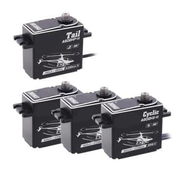 Imagem de Servo A80BHP-H 18,5 kg HV Fast Brushless Digital para RC 570-800 tamanho 450-700 classe helicópteros (conjunto combo)