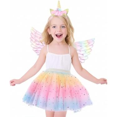 Imagem de Fantasia Unicórnio Rosa para Meninas Vestido Temático Infantil