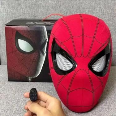 Imagem de Máscara de Super Herói Homem Aranha, Miles Morales, para Crianças e Adultos, Máscara elétrica, Pisca e Acende, Versão elétrica (Homem aranha)