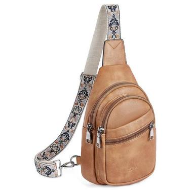 Imagem de Bolsa tipo estilingue Telena para mulheres, tiracolo, material vegano,