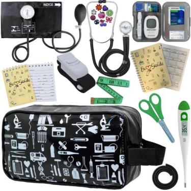 Imagem de Kit Enfermagem Completo Top + Medidor Glicose  - PREMIUM, P.A. MED, IN
