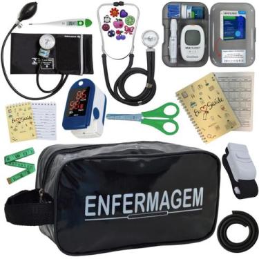 Imagem de Kit De Enfermagem Completo Medidor Glicose Aparelho Pressao - PREMIUM,