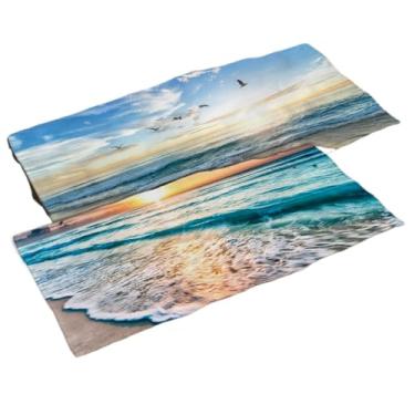 Imagem de Kit 2 Toalha de Praia e Banho Padrão Vibrante para Praia, Piscina,Ideal para Família e Amigos(TO-1247/1248)