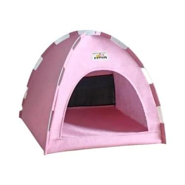 Imagem de Cama Tenda Removível De Lona Para Pets, Casa Semi-fechada Para Gatos, 
