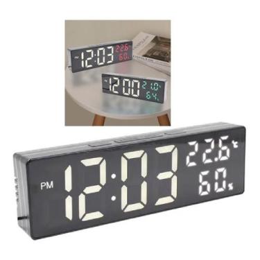 Imagem de Relógio Led Digital De Mesa Calendário Temperatura Espelhado - New, Me
