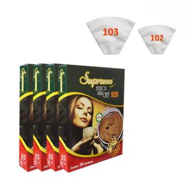 Imagem de 4 Cxs Filtro café coador 103 TNT Reutilizavel  - SUPREMO