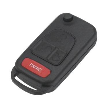 Imagem de Capa De Chave Flip Para Mercedes Benz SLK E113 a C E S Com 1 2 3 4 Bot