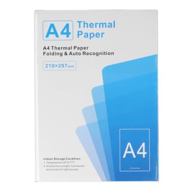 Imagem de Dioche Papel de Impressão Térmica A4, 100 Folhas, Secagem Rápida, Sem Tinta, para Impressoras Portáteis, Uso Em Escritório Doméstico, 210x297mm