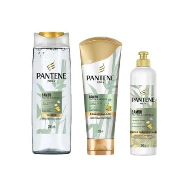 Imagem de Kit Pantene Bambu 1 Shampoo 200Ml+1 Cond 250Ml+ Cr Pent 240G