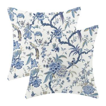 Imagem de Capas de travesseiro GIOPAMGO Chinoiserie Spring 45x45cm Conjunto de 2