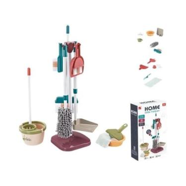 Imagem de Conjunto De Brinquedos De Limpeza Para Crianças Com Vassoura E Aspirad