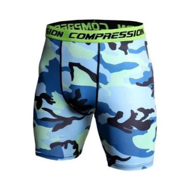Imagem de Shorts De Compressão Masculinos Em Camuflagem Com Impressão 3D Para Mu
