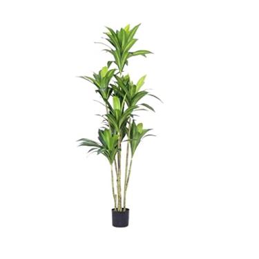 Imagem de SLGGPJBU Plantas falsas, planta artificial, árvore artificial, simulação de árvore rica, bonsai, sala de estar, quarto, decoração de árvore falsa, plantas artificiais, interior e exterior, 180 cm