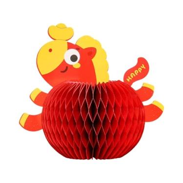 Imagem de IEUDNS Centro de mesa em formato de favo de mel para o Ano Chinês, decoração para a primavera, enfeite de mesa, Style B