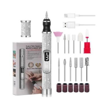 Imagem de Máquina De Furar Unhas Elétrica Profissional De Baixo Ruído Com Múltip
