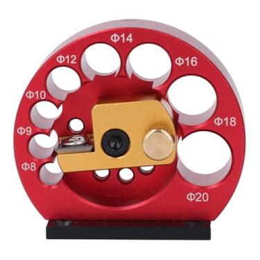 Imagem de aqxreight Kit de Gabarito para Fabricante de Passador, Inserções de Carboneto de 8 Furos, Broca Elétrica para Trabalhar Madeira, Haste Redonda, Requisitos de Ferramenta auxiliar. Furo Fácil de 18mm