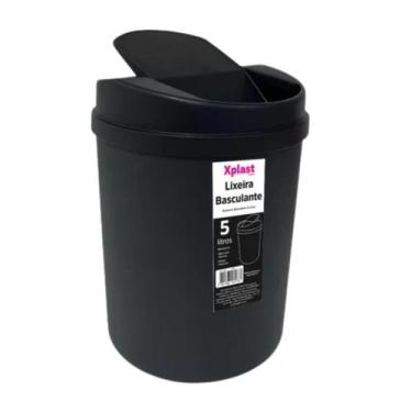 Imagem de Lixeira Basculante Xplast 5 Litros Banheiro Cozinha Escritorio Quarto 
