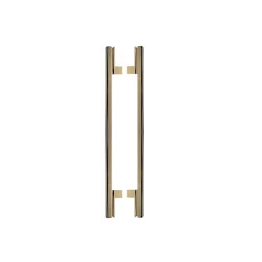 Imagem de Puxador Porta Living Dourado Gold Zen Duplo 50 Cm 500 Mm