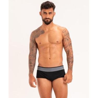 Imagem de Sunga Recorte Horizontal - APNEIA, Preto, M