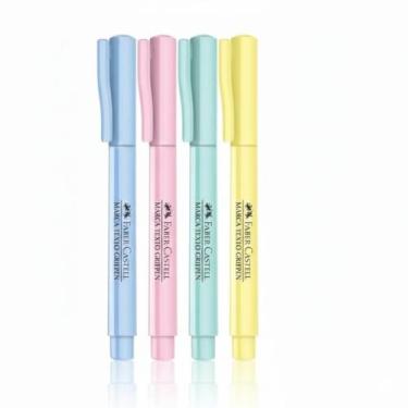 Imagem de Marca Texto Pastel Faber Castell c/4 Cores - Faber-Castell