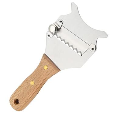 Imagem de SALALIS Cortador de Queijo de Aço Inoxidável Ajustável, Barbeador de Trufas para Utensílios de Cozinha para Receitas de Sobremesas, Cor Prata 7,68 X 3,15 X 0,47 Polegadas