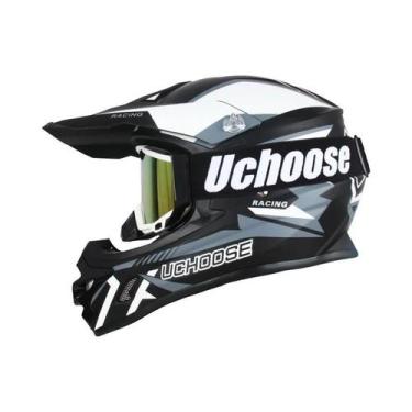 Imagem de Capacete De Motocross Off-Road Certificado DOT Com Óculos Para Downhil