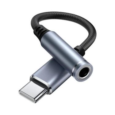 Imagem de Adaptador De Áudio USB-C Para P2 (3.5mm) Para iPhone 15 pro MAX Samsun