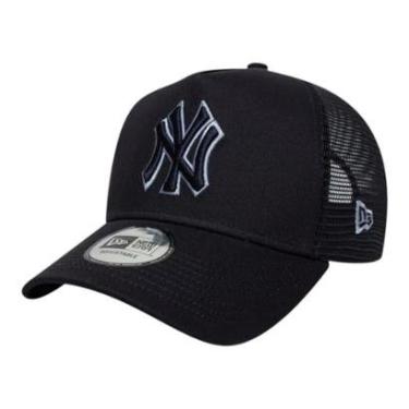 Imagem de Boné New Era 940 A-Frame New York Yankees Outline Trucker-Masculino