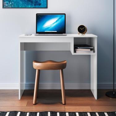 Imagem de Mesa Escrivaninha Genialflex Linha Noronha Mdp 15mm Branca Branco