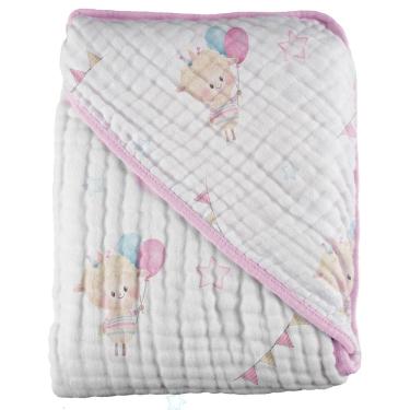 Imagem de Toalha de Banho Bebê Soft Com 3 Camadas De Fralda Baby Joy