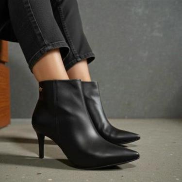 Imagem de Bota Ankle Boot Feminina Salto Fino Confortável Vizzano 3112100-Feminino
