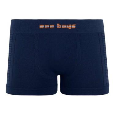 Imagem de Cueca Boxer Infantil Jacquard Navy - Zee Rucci, M