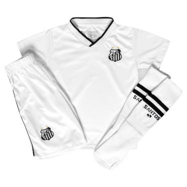 Imagem de Conjunto Infantil Santos Uniforme Dry Oficial
