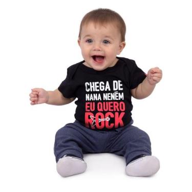 Imagem de Body Bebê Chega de Nana Preto - Art Rock, gg