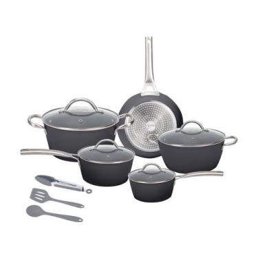 Imagem de Jogo de Panelas Neuhaus Revestimento Cerâmico de Alumínio Forjado Pret