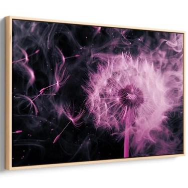Imagem de Quadro Dente de Leão Rosa em Bruma de Sonhos - Mioquadros, 160x100 cm,
