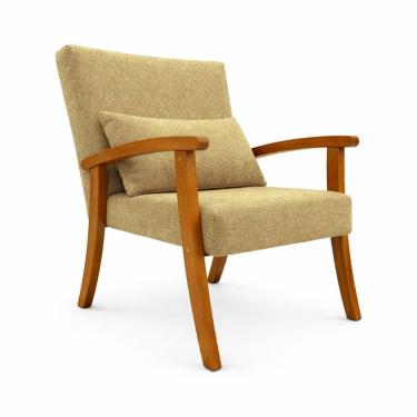 Imagem de Kit 2 Poltrona Jade Boucle Almofada Estofada Sala De Estar Moderna Decorativa