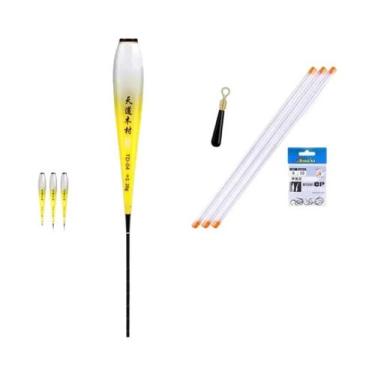 Imagem de Boia Luminosa Nano Para Pesca (3 Peças) Com Tubos, Sem Cauda, Para Rio