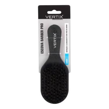 Imagem de Escova Barber Pro Black Oval Vertix - Define e Alinha e Barba Ref.1093