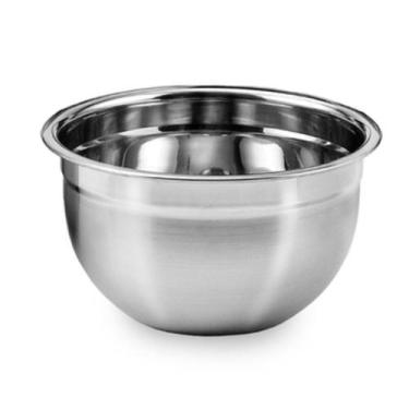 Imagem de Tigela Mixing Bowl De Inox Redondo 18cm Para Preparo Cozinha Salada Co