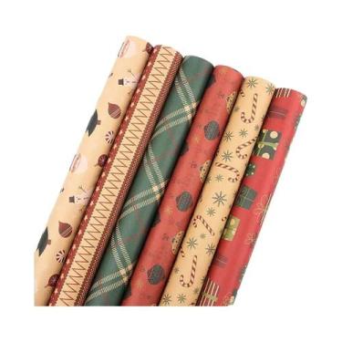 Imagem de Papel Kraft Verde Para Presentes De Natal E Casamento, Decorações De R