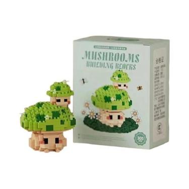 Imagem de Blocos De Montar De Cogumelos Fofos: Brinquedo Educacional DIY Para Al