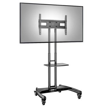 Imagem de Pedestal para TV de 32 a 75 Suporte Videoconferência com rodízios AVA1500-60-1P NB