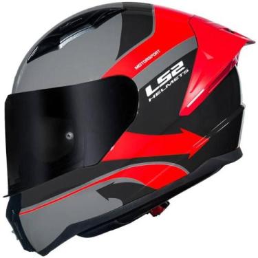 Imagem de Capacete LS2 FF810 Vigo Vision, 58, Cinza/Vermelho