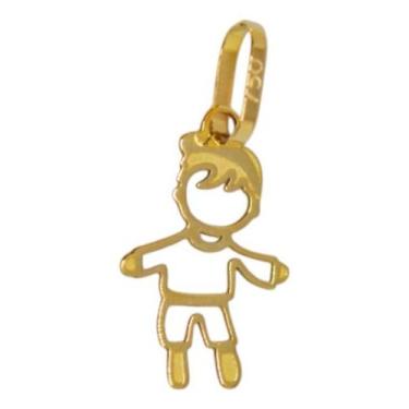 Imagem de Pingente Filho Menino Leve Pequeno Ouro 18k Amarelo - MIMO JOIAS
