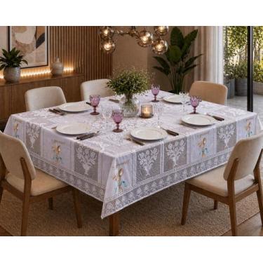 Imagem de Toalha de Mesa Retangular Rendada 1,60M x 2,17M Estampada - Rendam, Ta