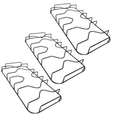 Imagem de Kit 3 Grelhas Grade Trempe Fogão Consul Erva Doce Hortelã Esmaltada